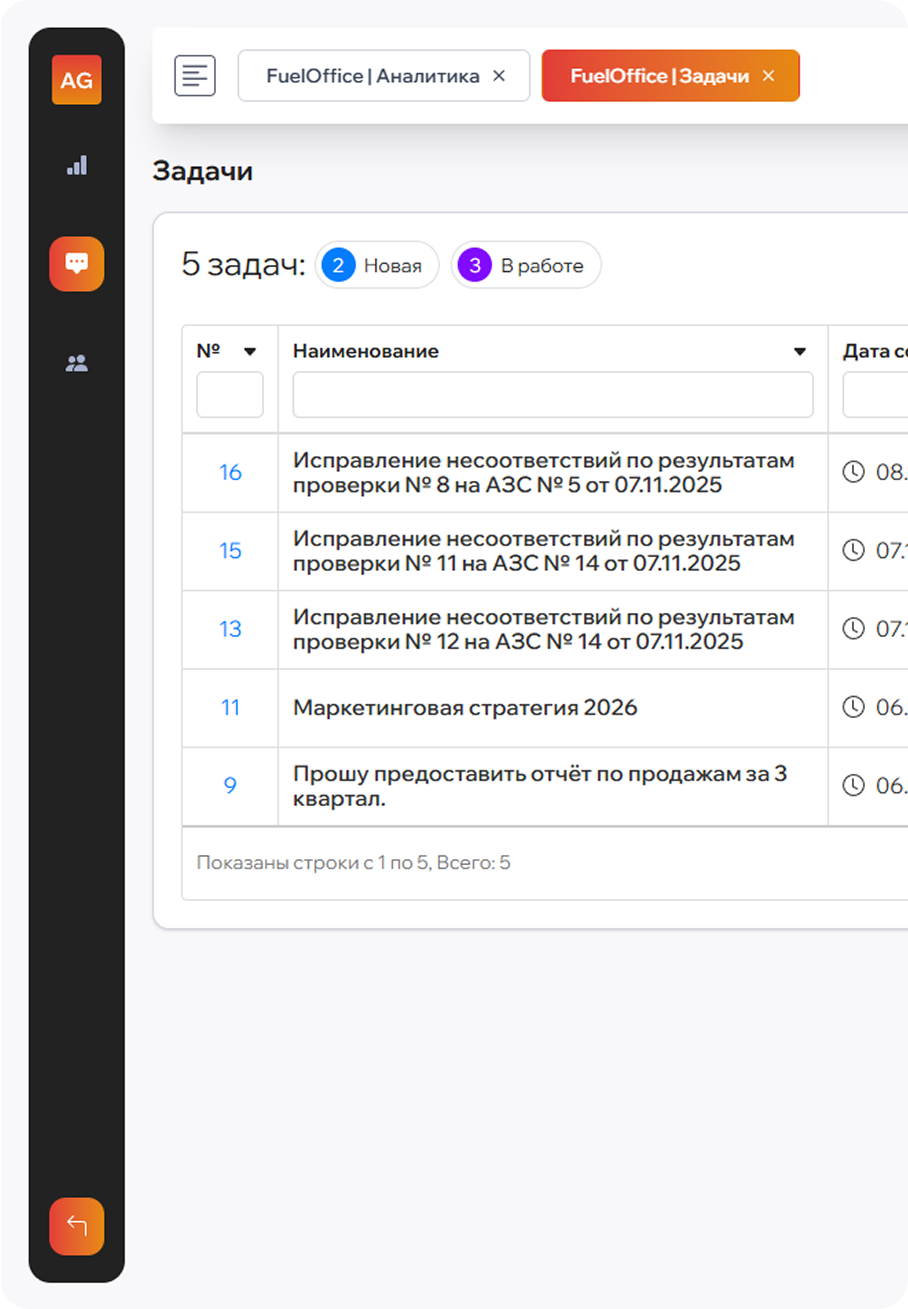 FuelOffice web panel